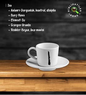 KirliPatiler Porselen Fincan Üzeri Rune Sembol Baskılı (14)