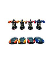 Robota Dönüşen Bugatti Araba 4lü Set