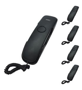 Karel TM902 Kablolu Duvar Tipi Analog Telefonu Siyah 5'li Fırsat Paketi