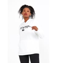 Süperlife Kadın Kapşonlu Regular Fit Tokya Baskılı İnce Sweatshirt SPR22SWK164 (Ekru)