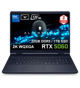 Dell Alienware 16 Aurora Intel Core 7-240H 32GB DDR5 1TB SSD RTX 5060 8GB 16 inç 2K WQXGA 120Hz WVA Ubuntu Gaming Laptop (AC16250-C7321U56N)