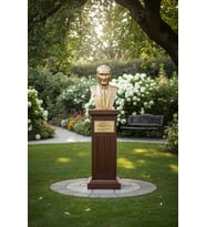 Atatürk Büstü 65 70 Cm Fiber Glass Polyester (Altın Rengi)