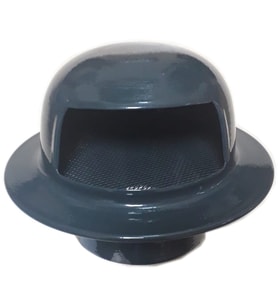 TEMMENFEZ FAN MENFEZİ MUTFAK ASPİRATÖR ÇIKIŞI RÜZGAR ÖNLEYİCİ TEREKLİ İÇ ÇAP 100 MM (Antrasit)