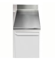 Electrolux Professional Üst Tabla, Sırtlı, 400 Mm, 1,5 Mm Kalınlıkta Üst Tabla 18 Mm Kalınlığında Ses Sönümlendirici Malzeme Ve Ayrıca 2 Paslanmaz Kayıtla Güçlendirilmiştir - Modular Line TPLA4A