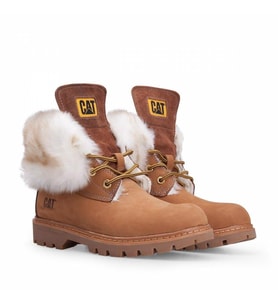Caterpillar Utah Fur Sundance Nubuk Kadın Bot (Tarçın)