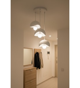 İskandinav Tarz , Beton Görünümlü ,Toz Tutmayan , Bio Yapı, Loft , 3’lü Sarkıt Avize ( Ampulü ile )