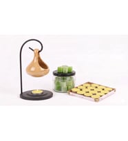 16'lı Tealight Mum ve Değiştirilebilir Aroma Wax Hediye (AÇIK KAHVE)