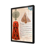 Ferman ve Kaftan Çerçeveli Cam Tablo
