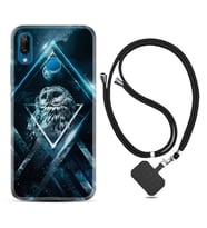Huawei P20 Lite Mate 10 20 Lite Pro P40 Lite KılıfBoyun Askılı Silikon Old Owl 1649