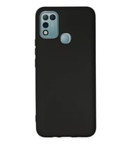 İnfinix 10 Play Kılıf Nano Içi Kadife Silikon - Siyah