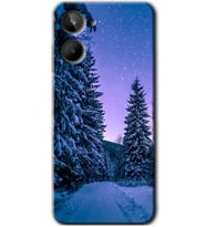 Realme 10 4G Kılıf HD Desen Baskılı Kılıf - Kış Manzarası