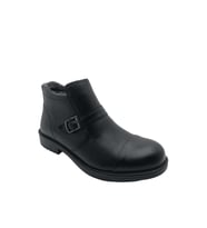 GAMZE  - 9859 - İÇİ KÜRKLÜ GERÇEK DERİ BOT - SİYAH - 43