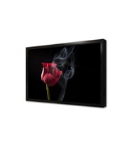 Kırmızı Gül Çerçeveli Mdf Tablo
