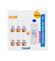 Fomex F401 Köpük Sabun 500 ml Pompalı 6 Adet +F109 Köpük Sabun 1000 m