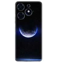 Tecno Spark 10 Pro Kılıf Resimli Desenli Silikon Platinium Series Midnight Moon 1802