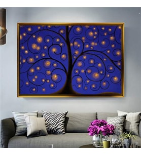 Altın Çerçeveli dekoratif tablo a973 (Gold)
