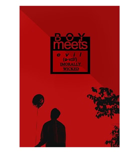 Çocuk Kötüyle Tanışıyor - Defter Tablo Ahşap Poster Dekoratif Kod916