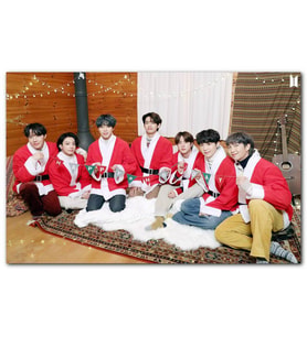 Cakatablo BTS Grubu Mutlu Noeller Görseli MDF Tablo
