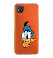 Xiaomi Redmi 9C  Kamera Korumalı Kapak Donald Duck Tasarımlı Şeffaf  Kılıf