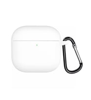 Microsonic AirPods 4 Kılıf Askılı Mat Silikon Beyaz (Beyaz)