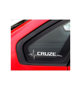 Chevrolet Cruze İçin Uyumlu Aksesuar Yan Cam Sticker Oto Kapı 20*7 Cm