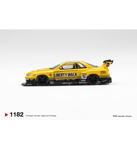 Mini GT BL 1182 Nissan LB-ER34 Super Silhouette SKYLINE Sport Yellow 1/64 Model Araba