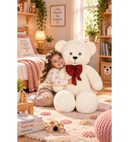 Pandamkee Sevimli 100 cm Ayıcık (%100 Yerli ) (Krem)
