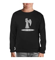 Doctor Who - Weeping Angels Siyah Çocuk Sweatshirt