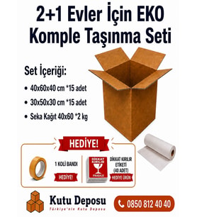 2+1 Evler için EKO Komple Taşınma Seti