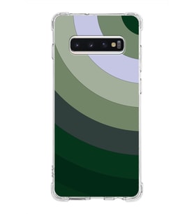 Samsung Galaxy S10 Plus  Köşe Korumalı Antişok Kapak Renk Cümbüşü Tasarımlı  Silikon Kılıf (Şeffaf)