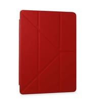 Samsung Galaxy Tab A9 Plus Kılıf Kalemlikli Mars Tablet Kılıfı - Kırmızı