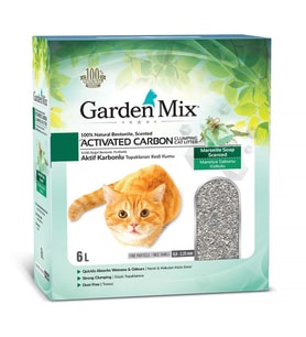 Gardenmix Aktif Karbonlu Marsilya Sabunlu İnce Taneli Kedi Kumu 6 Lt
