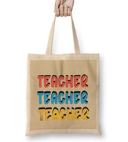 Teacher Gift-Learning Inspire-Science Student School-Inspirational KIDS WOMEN Men Bez Çanta Uzun Saplı