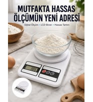10 Kg Kapasiteli LCD Ekranlı Dijital Mutfak Tartıs Yeni Nesil