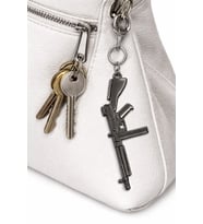 Unisex Metal Taktik Tasarım Anahtarlık Gümüş Renk Dayanıklı Aksesuar