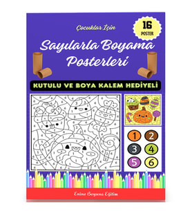 Sayılarla Boyama Posterleri