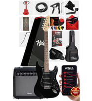 Midex RPH-30BK-35AMP Gül Klavye Strat Kasa SSS 35W Elektro Gitar Seti