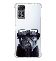 PrintiFy Xiaomi Redmi Note 12 Pro Uyumlu Köpek 3 Baskılı Şeffaf Köşe Korumalı Antişok Kılıf