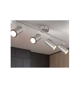 gün ışığı LED ampullü paslanmaz inox LED spot ped avize hareketli başlık