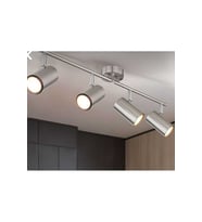 gün ışığı LED ampullü paslanmaz inox LED spot ped avize hareketli başlık