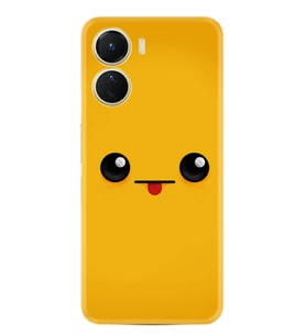 Vivo Y16 Kılıf Resimli Desenli Silikon Platinium Series Yellow Sweet 1817