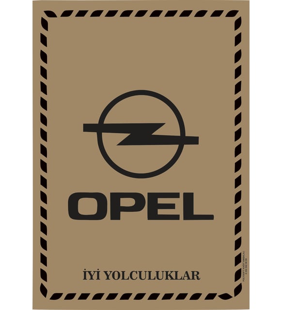 POLYSOFT KAĞIT OPEL BASKILI OTO PASPAS KAĞIDI 35X50CM 135 GR 100 ADET