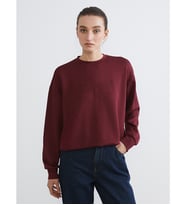 LCW Comfort Mürdüm New York Nakışlı Kadın Sweatshirt