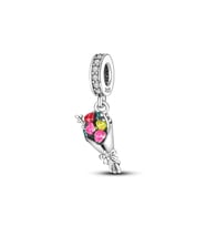 Fubena 925 Ayar Gümüş Bir Buket Sallantılı Charm FBNSMC1932