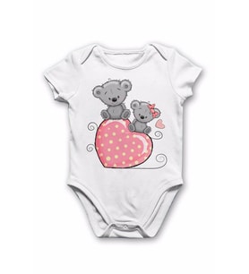 Bebek Kız Body Kısa Kollu