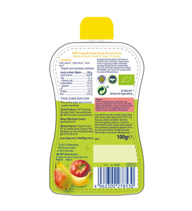 Organik Muzlu Elmalı Armutlu Meyve Püresi 100 Gr