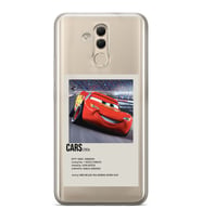 Huawei Mate 20 Lite Uyumlu Cars Mcqueen Desenli Şeffaf Telefon Kılıfı