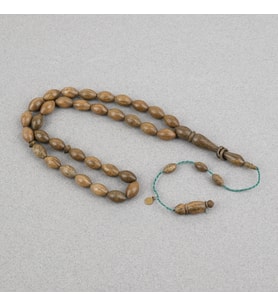 Plesenk Ağacı Halkalı İmame Beyzi Kesim 8x13mm Tesbih