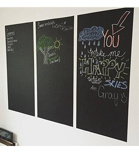 Büyük Boy Yapışkanlı Kara Tahta Sticker Blackboard