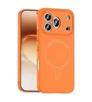 Lexroo Honor 600 Pro 5G Kılıf M-Safe Şarj Özellikli Kamera Korumalı Elio Sert PC Kılıf - Turuncu